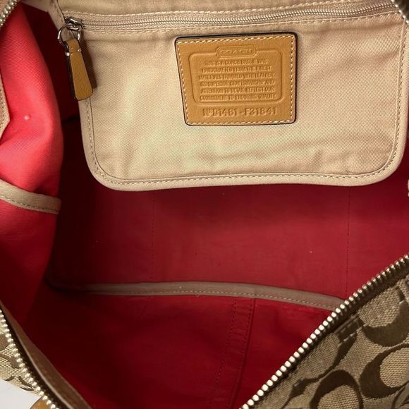 COACH Hadley signature brown shoulder-bag satchel handbag - Picture 3 of 7